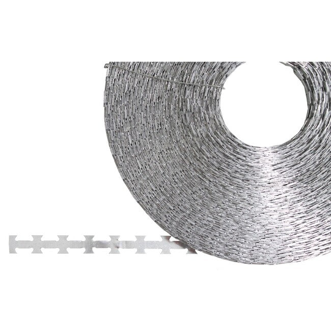MFH Barbed Wire, Metal, 120 m, Coil Diameter 30 cm