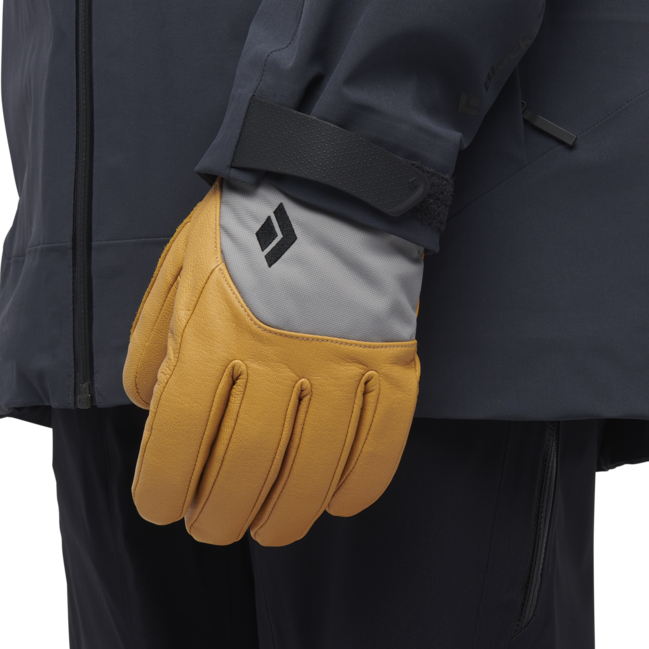 Black Diamond Legend Women's Leather Gloves, Natural-Steel Grey