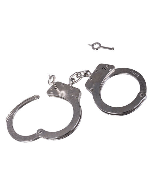 Mil-Tec Police Handcuffs DOUBLE LOCK Chain Silver