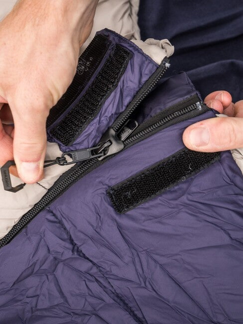 HUSKY Ember Synthetic Three-Season Sleeping Bag -15°C, Navy Blue/Grey
