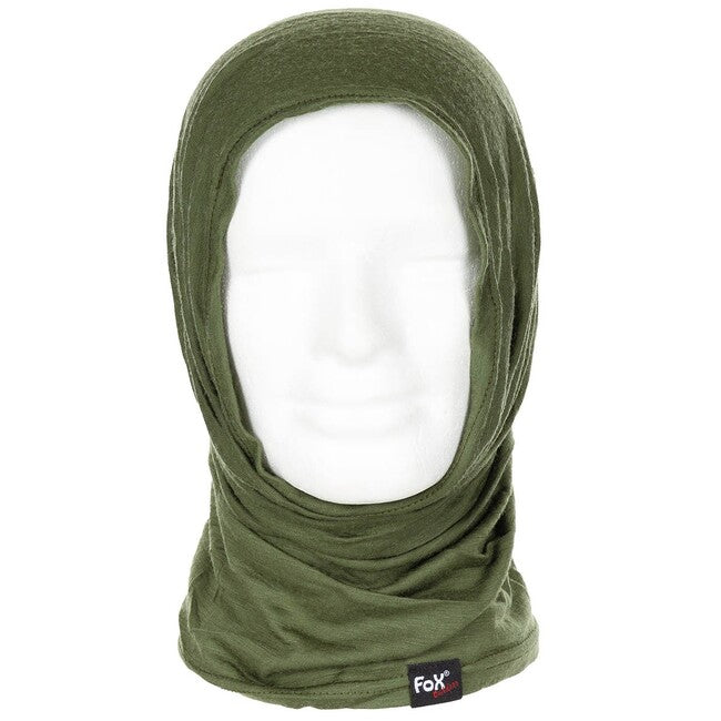 Fox Outdoor Neck Warmer, Merino Lite, OD Green