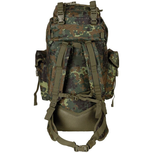 MFH MOLLE 65L Backpack, Aluminium Frame, BW Camo