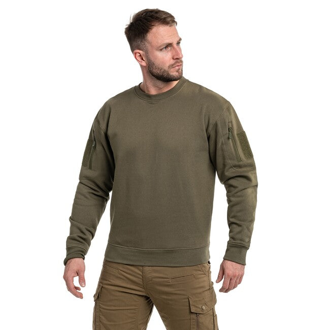 Mil-Tec Tactical φούτερ με στρογγυλό λαιμό, ranger green