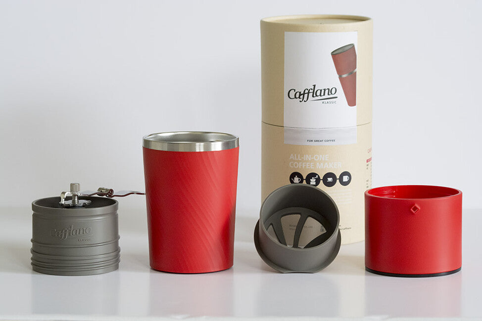 Cafflano Klassic Coffee Maker, Red