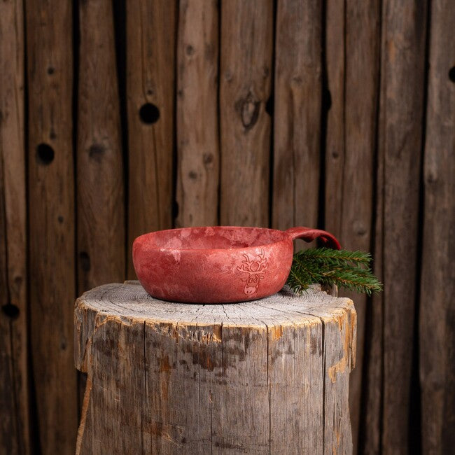 KUPILKA 33 Reindeer Children's Bowl, Red