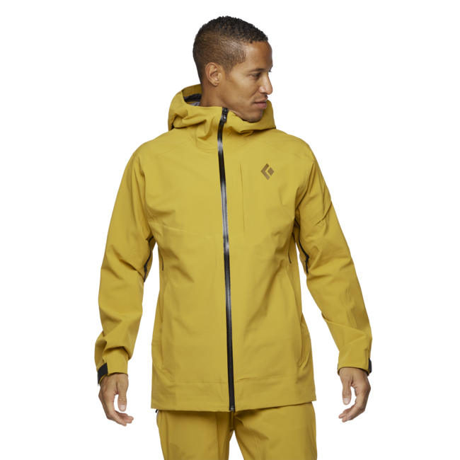 Black Men's Diamond Recon Stretch Ski Shell, Amber
