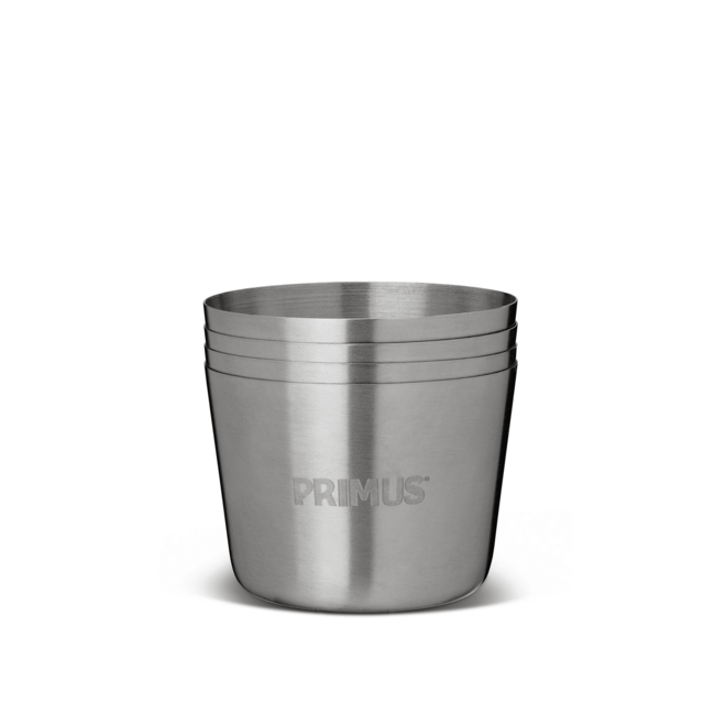PRIMUS Shot Glasses Set, 4-Piece Stainless Steel