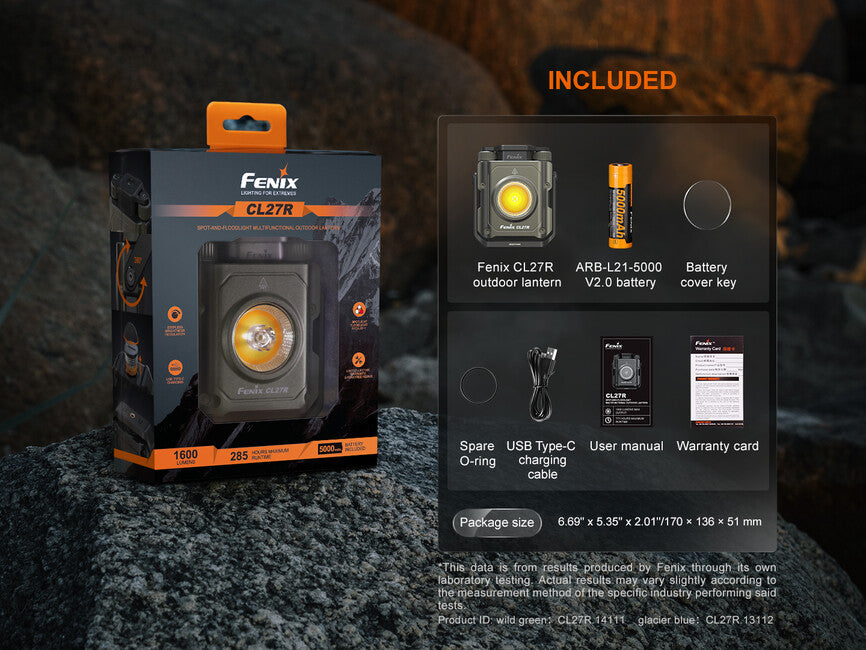 Fenix CL27R Work Light and Lantern, Blue
