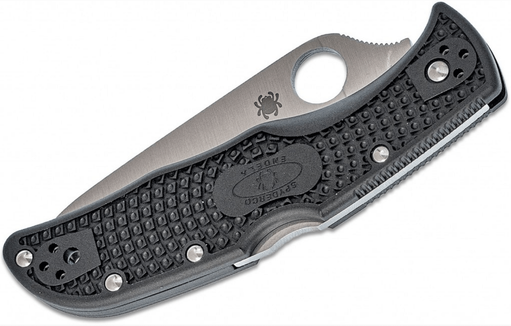 Spyderco Endela Lightweight Folding Knife 8.7cm, Black FRN