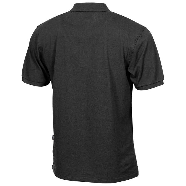 MFH Polo Shirt Short Sleeve, Black