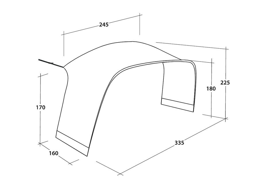 Outwell Air Shelter Σύνδεσμος Σκηνής Πρόσθετο Κάλυμμα