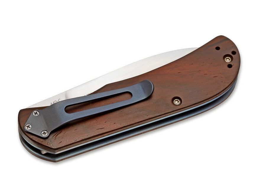 Boker Exskelibur II Folding Knife, 7cm, Cocobolo Wood, Titanium