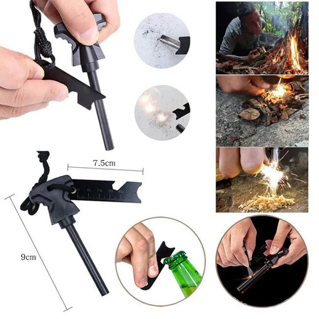 DRAGOWA Tactical Camping Emergency Survival Kit Ash, Large