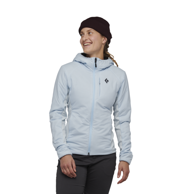Black Diamond First Light Hybrid Women's Hoodie, Belay Blue