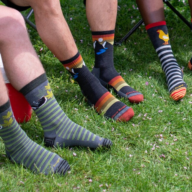 Darn Tough Sunset Ridge Micro Crew Lightweight Cushioned Socks, Charcoal