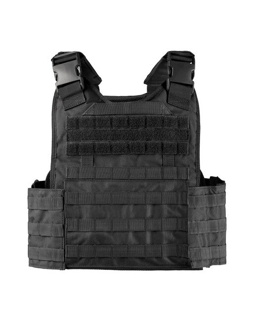 Mil-Tec MOLLE Tactical Plate Carrier Vest, Black