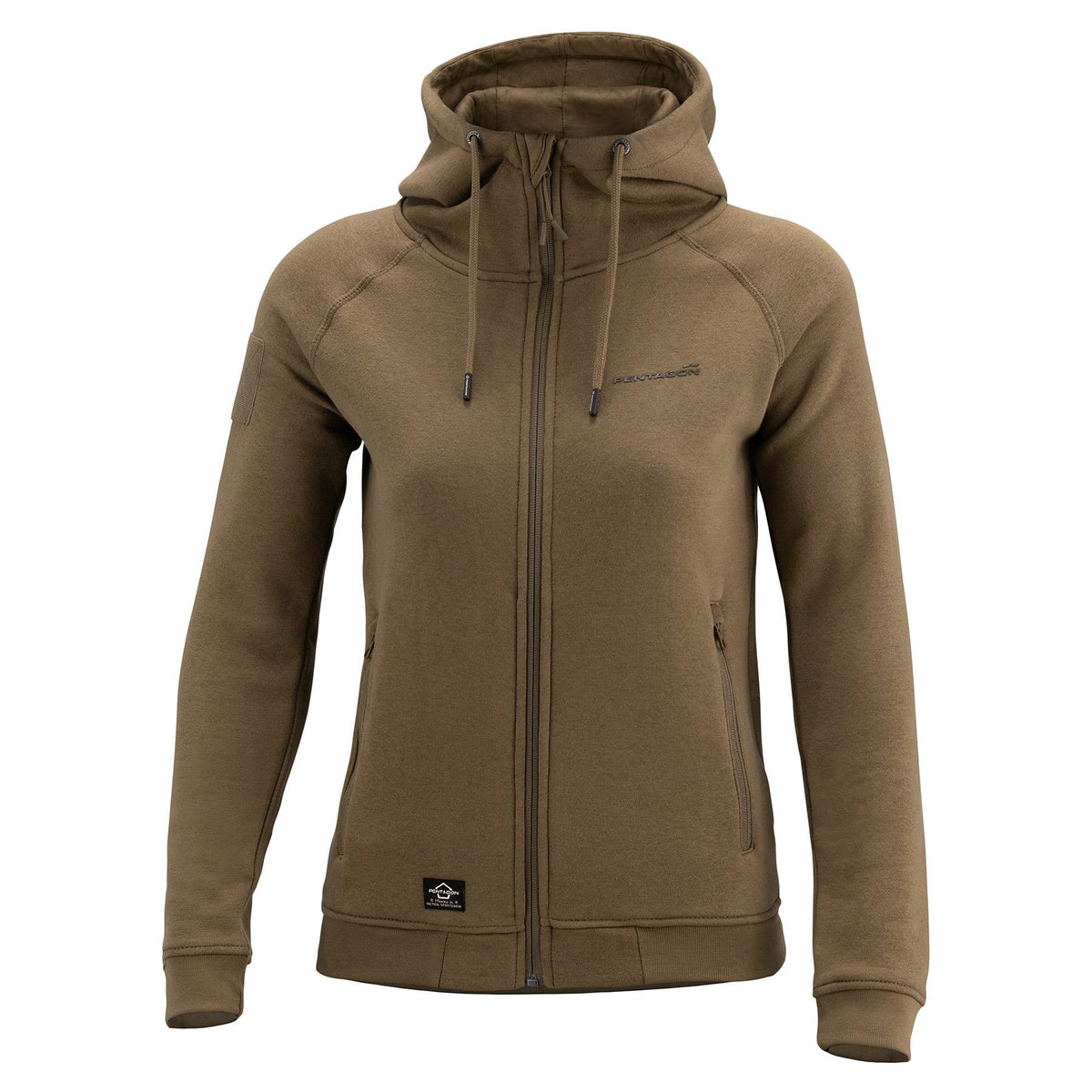 Pentagon Aphrodite women's zip-up sweatshirt, coyote