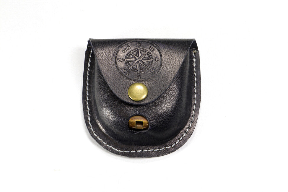 Origin Outdoors Pocket Compass Vintage Brass with Leather Case