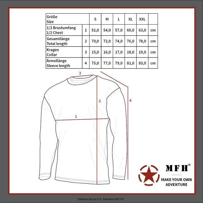MFH Men's Thermal Undershirt, Olive, Level 1