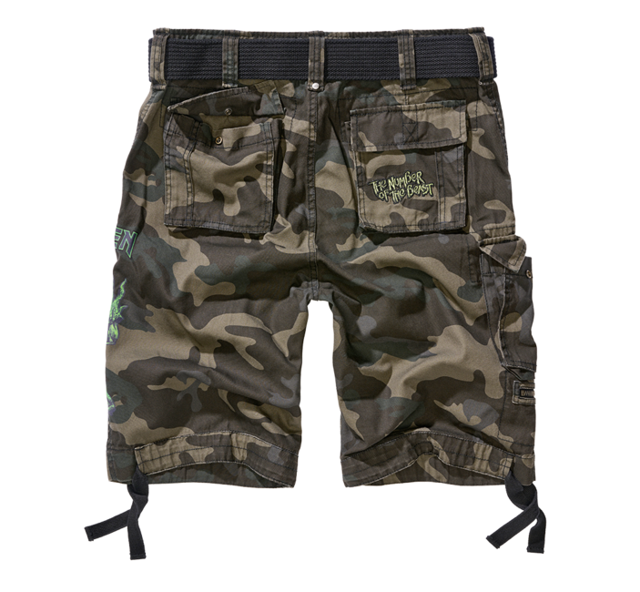 Brandit Iron Maiden Savage Shorts, Dark Camo