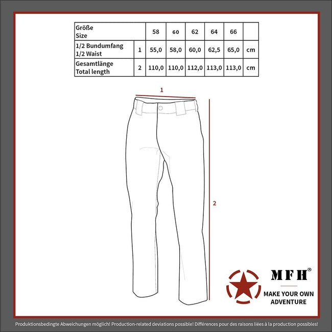BW Field Pants, BW Camo, 5 Colors, Large Sizes