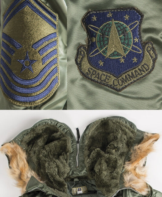 Mil-Tec Bunda N-2B CORINGTH pilotná s kapucňou, sage green
