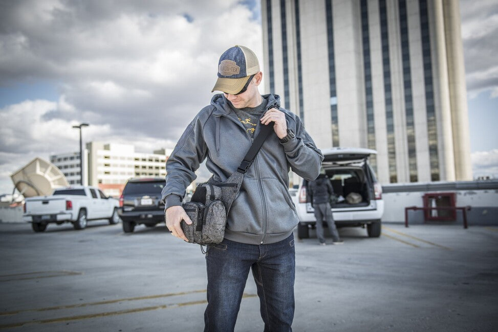 Helikon-Tex Urban Tactical Hoodie Full Zip, Melange Grey