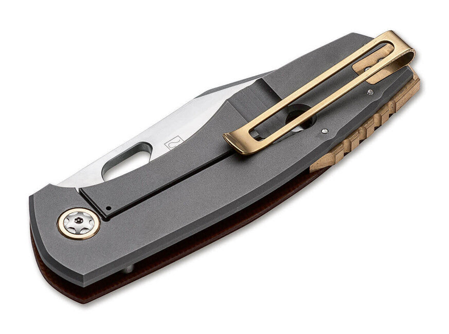 Boker Plus Micarta Folding Knife, Brown, 8.5 cm