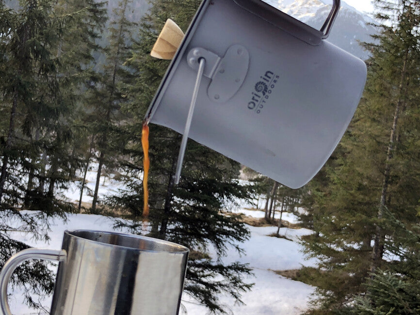 Origin Outdoors Titanium French Press 3 in 1 750ml
