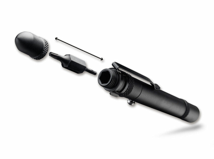 BÖKER Tactical Pen Bit-Pen 11.2 cm, Black, Aluminum