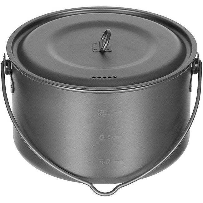 Fox Outdoor Pot with Lid, approx. 1.95 L, Titanium