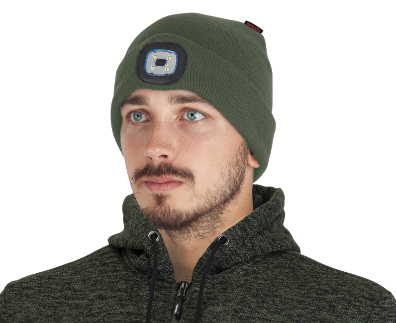 BENNON LUMOS USB LED Beanie, Green