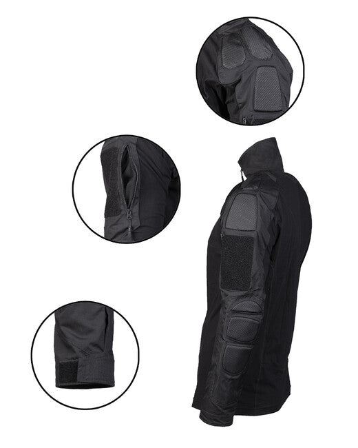 Mil-Tec Chimera Tactical Long Sleeve Shirt, Black