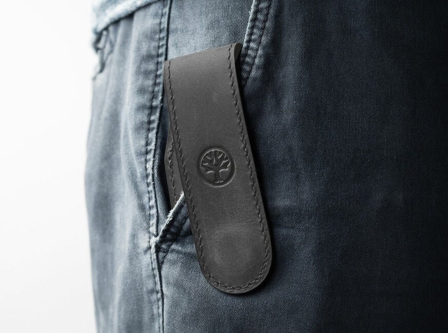 Boker Magnetic Leather Knife Sheath, Black