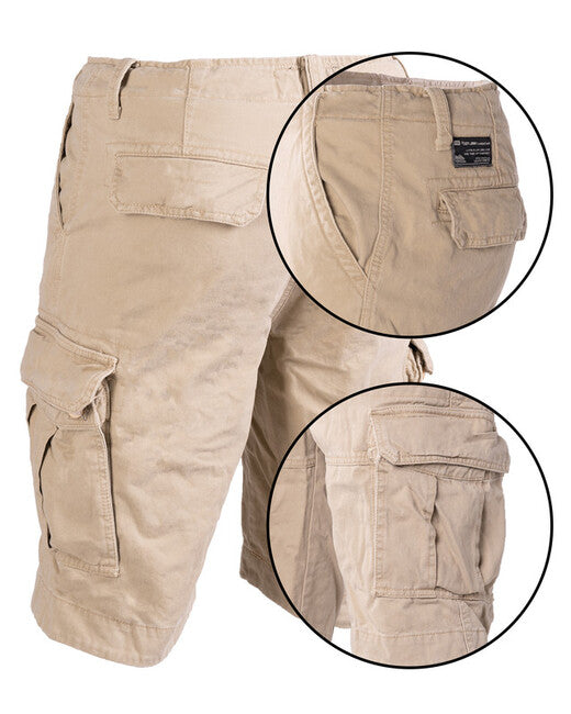 Mil-Tec Vintage Shorts, Khaki