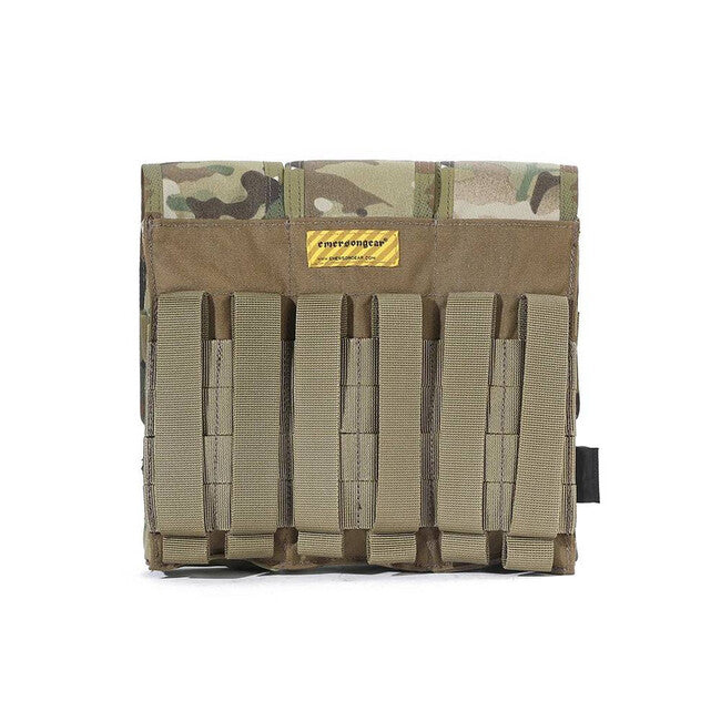 Emersongear Battlefield Triple Magazine Pouch 7.62, A-TACS Foliage Green 500D