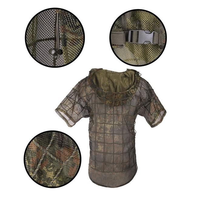 Mil-Tec Ghillie Sniper prestrojenie maskovacie, flecktarn