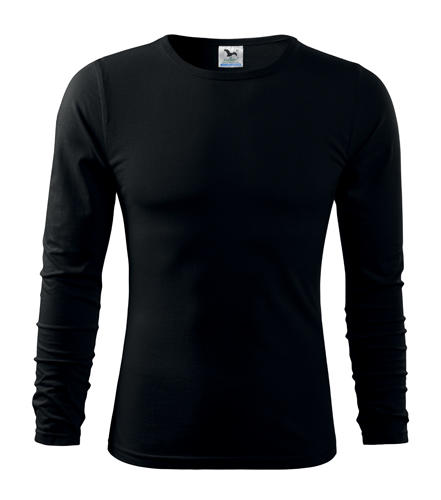 Malfini Long Sleeve T-Shirt Fit-T, 160g/m2, Black