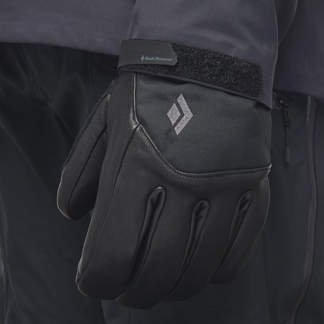 Black Diamond Legend Leather Gloves, Black