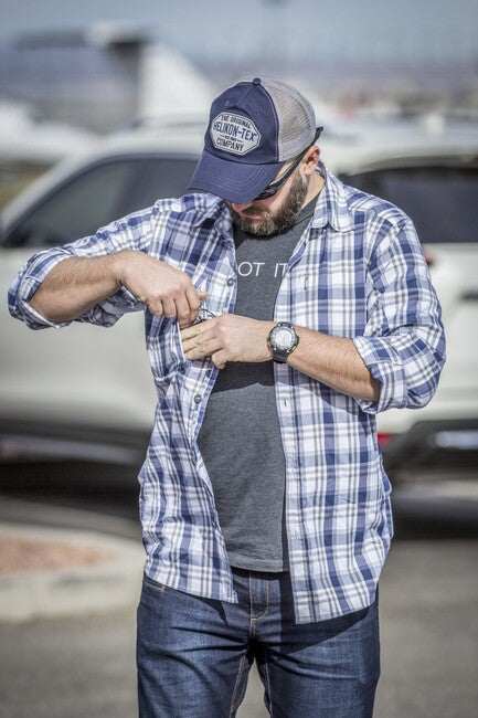 Helikon-Tex TRIP Shirt, Indigo Plaid