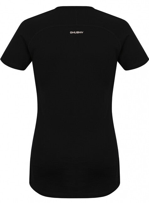 HUSKY Mersa Women's Thermal T-Shirt Short Sleeve, Black