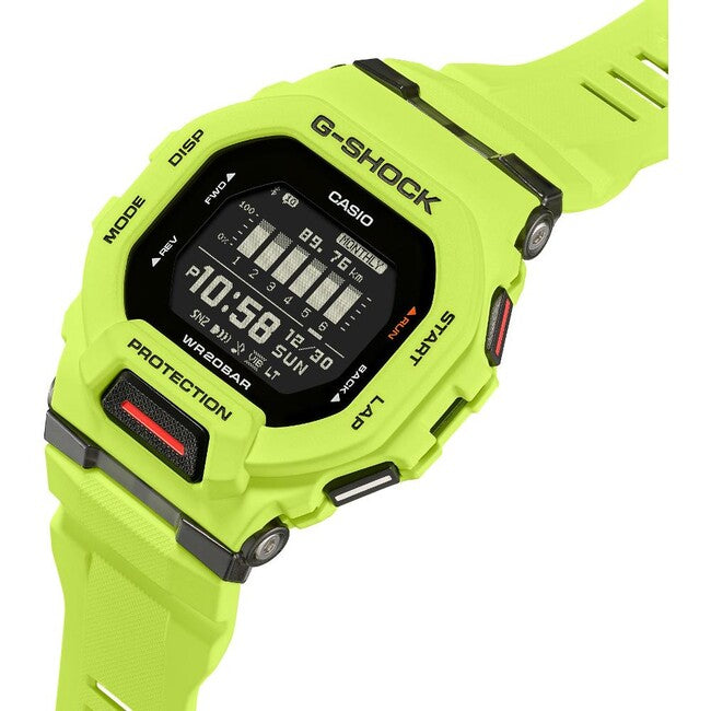 Casio G-Shock Watch GBD-200-9ER, Black/Yellow