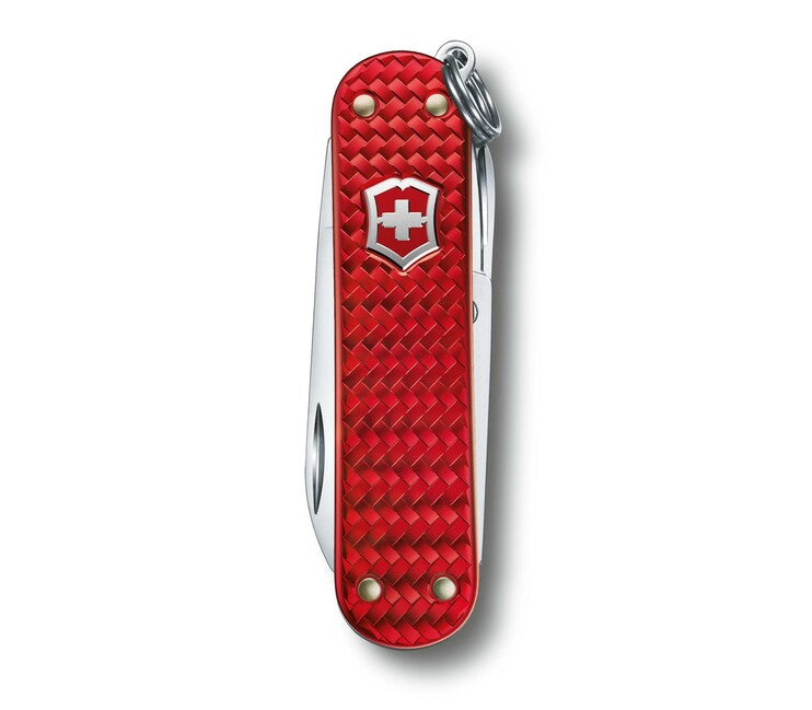 Victorinox Classic SD Precious Alox Iconic Red Multitool, Red Knife, 58mm