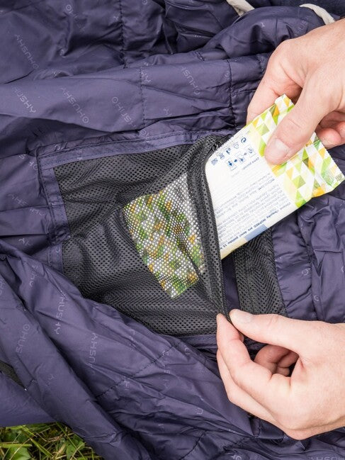 HUSKY Ember Synthetic Three-Season Sleeping Bag -15°C, Navy Blue/Grey