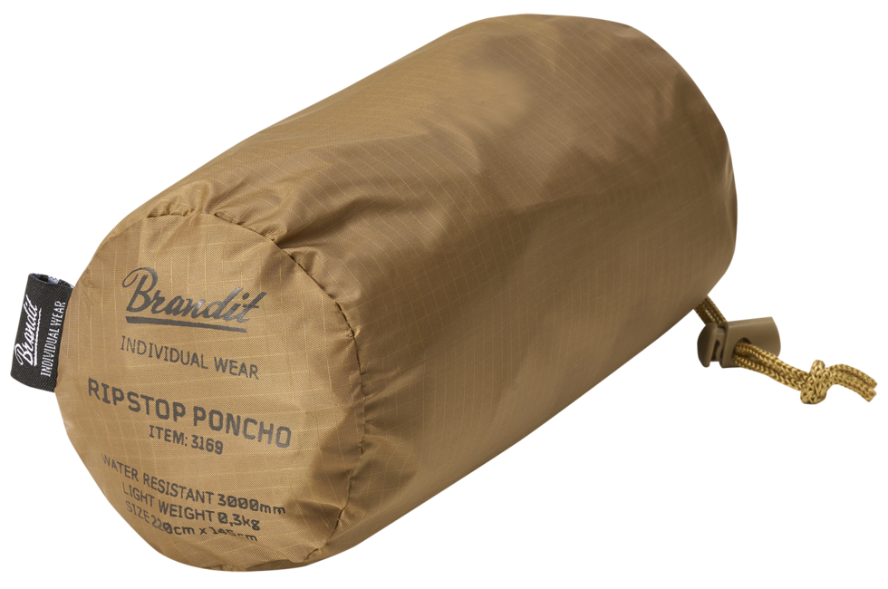 Brandit Ripstop Poncho, Camel