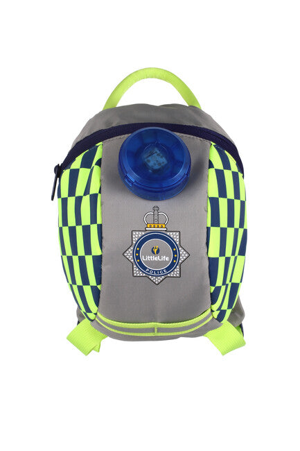 LittleLife Emergency Backpack Police 2L with Flashing Light