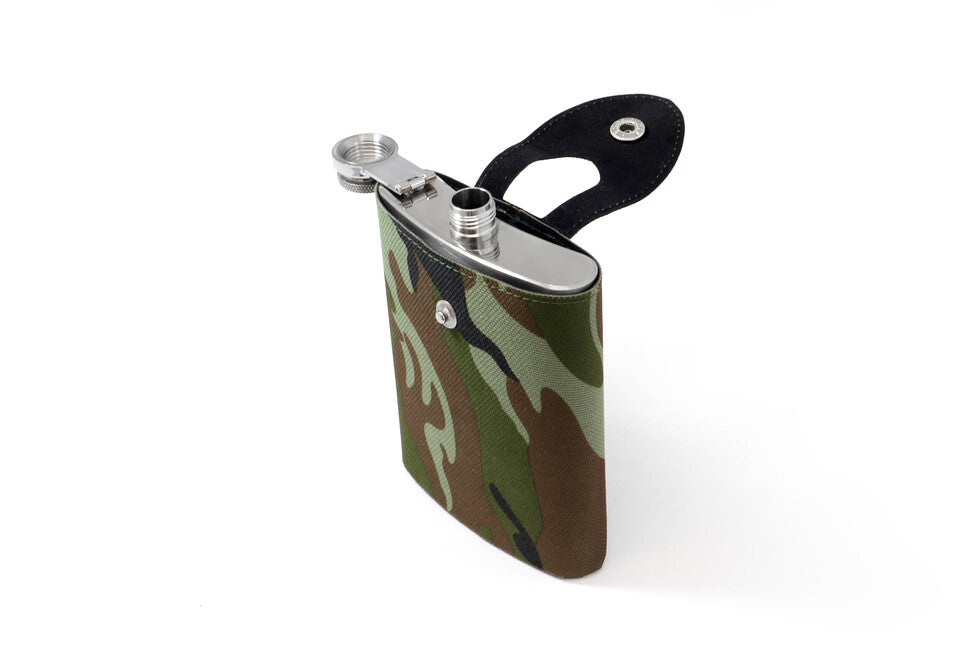 Origin Outdoors Classic Flask 227 ml with Belt Pouch, Camo