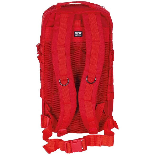 MFH Assault I Basic Backpack, Red