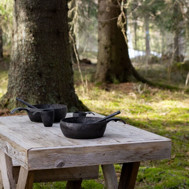 KUPILKA START THE DAY Mug Set with Bowl and Spoon for Two, Black