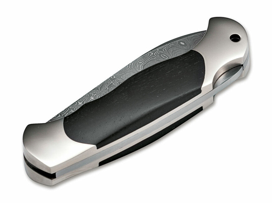 Böker Scout Spearpoint Pocket Knife 7.9cm, Damascus, Wood